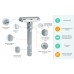 Aparelho De Barbear - Safety Razor Rockwell Model T2 Ajustável Brushed Chrome